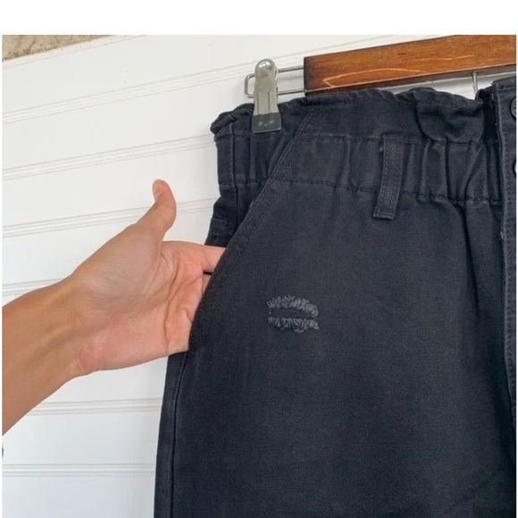 SHEIN Black High Rise paperbag Jeans size M - Picture 4 of 11